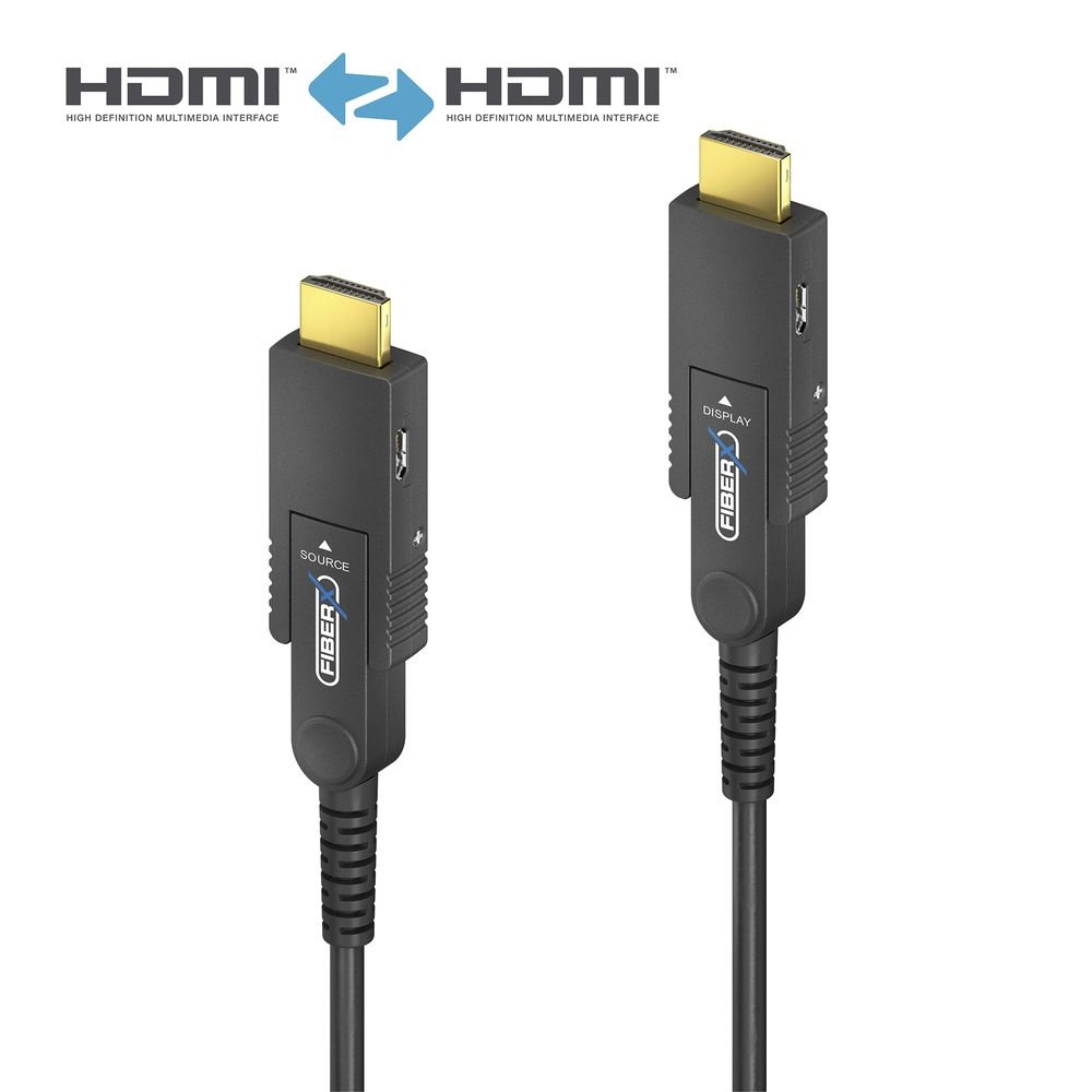 HDMI / Micro HDMI AOC fiber optic cable - 10.0m