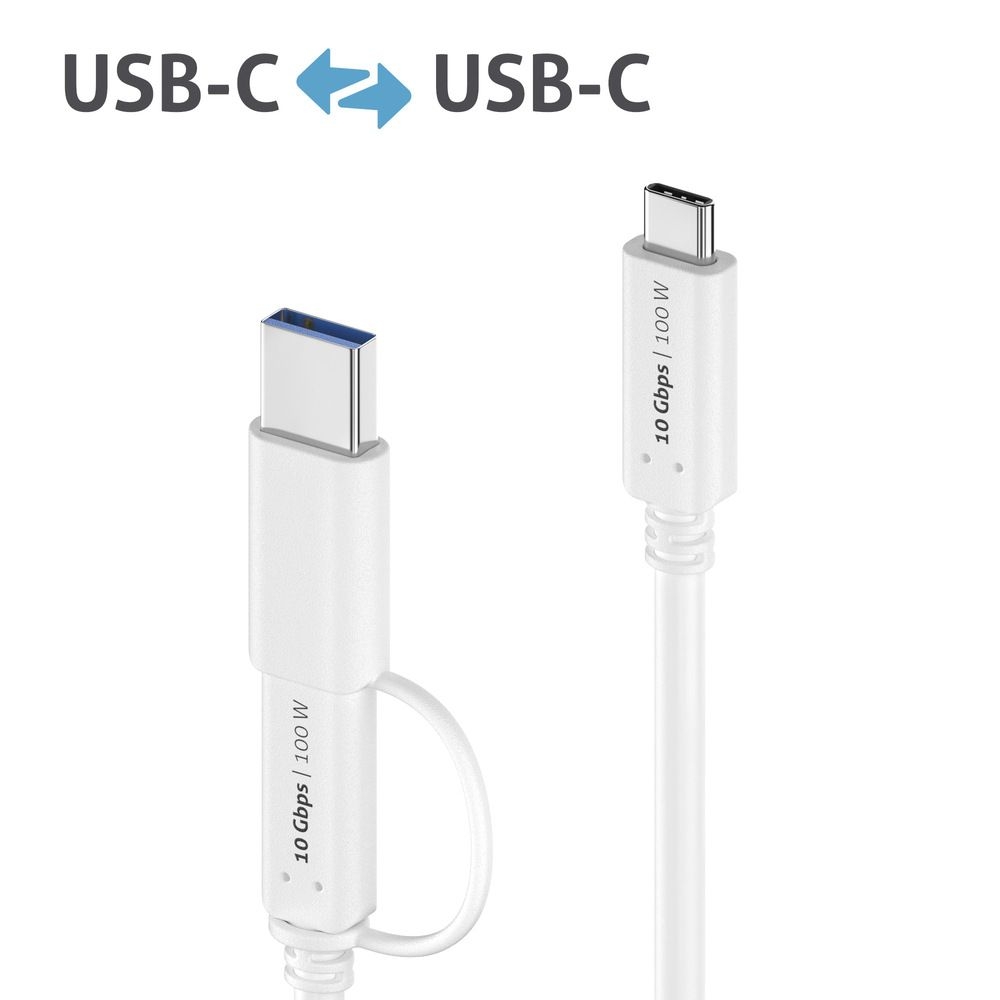 3.2 Gen2x1 USB-C cable with USB-A connector